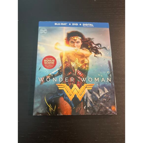 NIB - Wonder Woman BlueRay, DVD, and digital - watch 3 ways, unopened brand new - Picture 1 of 3